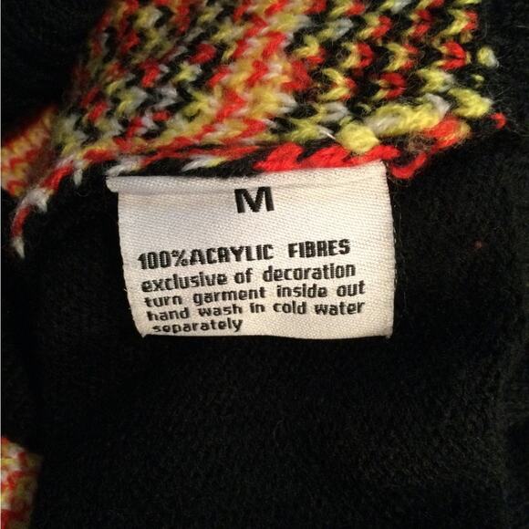 Ugly Christmas Sweater black cardigan juniors medium - Picture 2 of 6